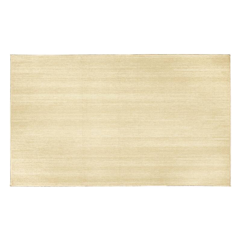 My Magic Carpet Machine Washable Area Rug Solid Cream