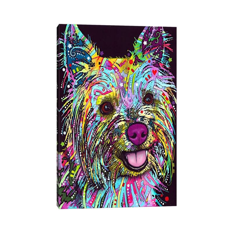 iCanvas "Yorkie" by Dean Russo Canvas Print