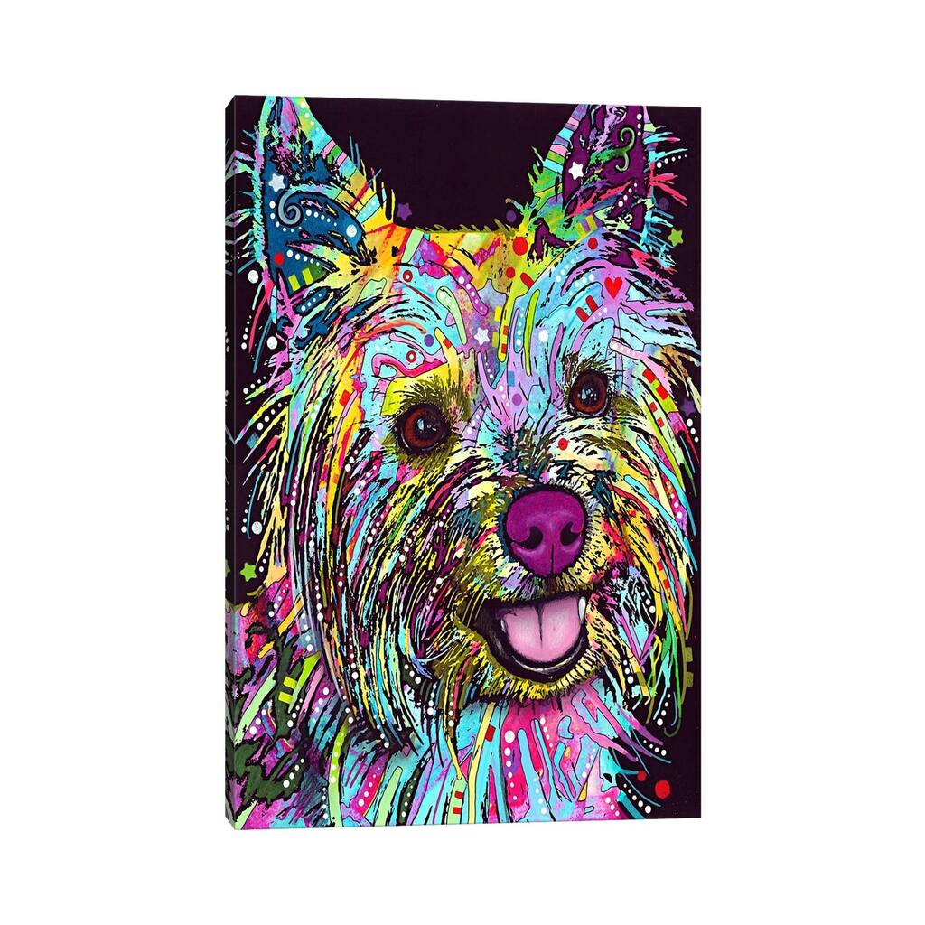 iCanvas "Yorkie" by Dean Russo Canvas Print