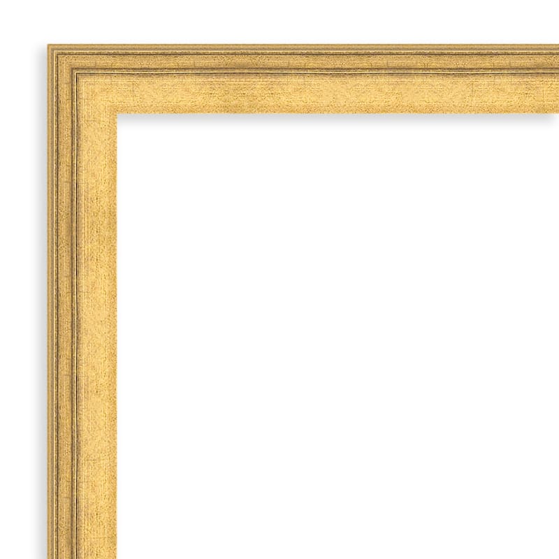 Owen Non-Beveled Framed Full-Length Floor Leaner Mirror - Owen Gold - 27 x 63 in