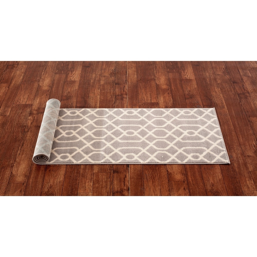 World Rug Gallery Modern Trellis Pattern Area Rug