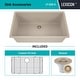 preview thumbnail 6 of 8, Lexicon Drop-In Quartz 32 Inch Single Bowl Kitchen Sink Kit - 32"x19"
