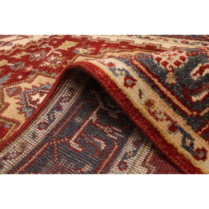 ECARPETGALLERY Hand-knotted Serapi Heritage Dark Red Wool Rug - 3'11 x 6'0