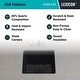 preview thumbnail 7 of 7, 15 Inch Lexicon Platinum Quartz Composite Drop-in Undermount Single Bowl Galaxy Black Kitchen Sink LP-1515-K-SO - 15x15