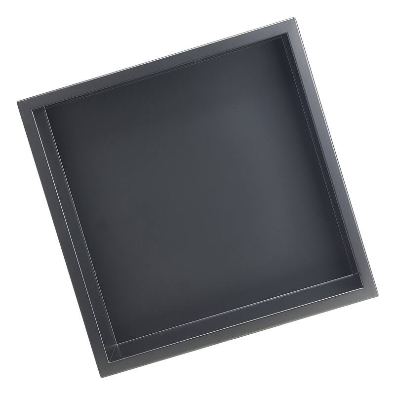 Black Stainless Steel Waterproof Shower Box with 92 Corner and Easy Installation - 4 x 13 x 13 inches