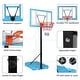 preview thumbnail 3 of 7, Portable Swimming Pool Basketball Hoop, 45"-53" Height Adjustable