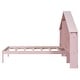 preview thumbnail 22 of 20, Twin Size Platform Bed with House-shaped Storage Headboard,Built-in LED,Kids Bed Design