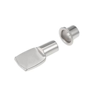 Lot De 50 Patères D'étagère Cuillère Plate Nickelées 5x19mm Avec écrous - Zaplyte
