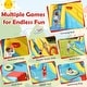 preview thumbnail 3 of 4, 7 in 1 Inflatable Water Slide Giant Double Long Slide Water Park - 245''x 132''x 88.5''