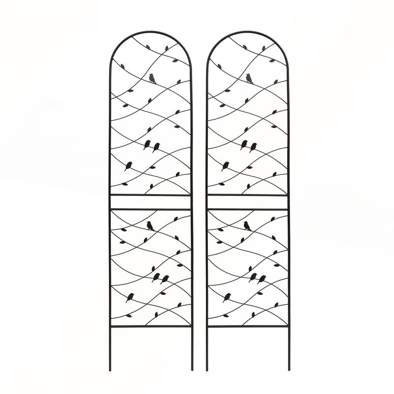4 Pack Metal Garden Trellis 86.7in x 19.7in Rustproof Trellis