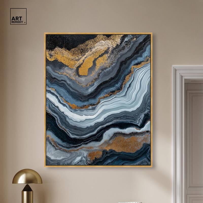 Acrylic Flow II Canvas by Art Remedy