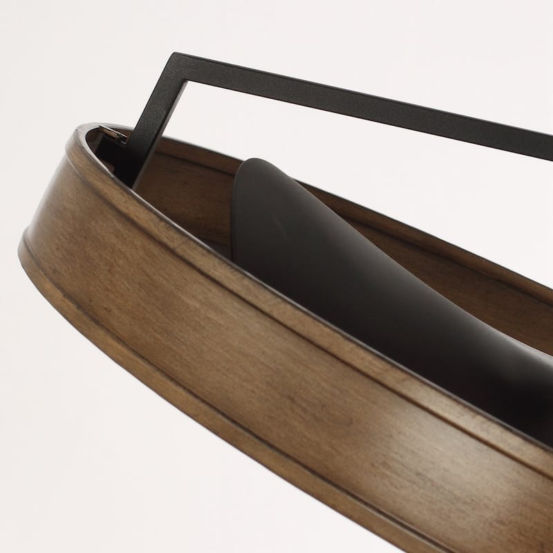 27" Farmhouse Fandelier Ceiling Fan with LED Light