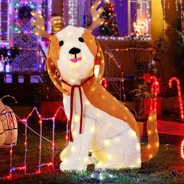 https://ak1.ostkcdn.com/images/products/is/images/direct/2a41703c00e990c2b1e18edaecf2697e20faa932/3.7-FT-Outdoor-Christmas-Lighted-Dog-3D-Xmas-Beagle-Dog-with-Antler.jpg?impolicy=medium&utm_source=chatgpt.com