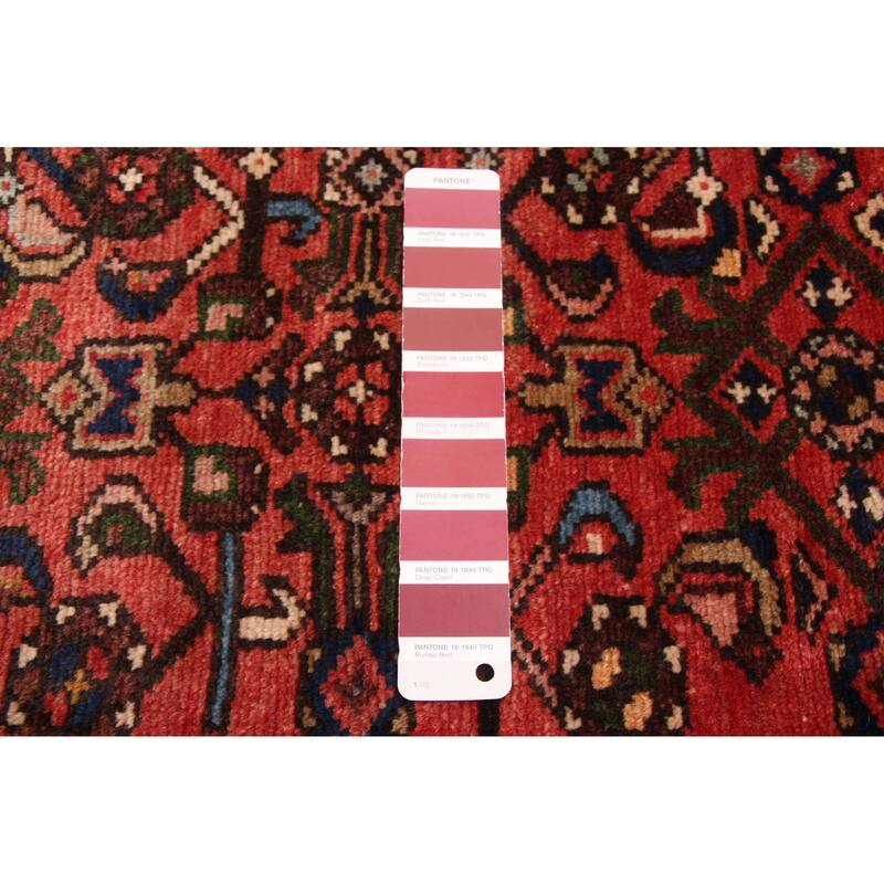 ECARPETGALLERY Hand-knotted Andelz Red Wool Rug - 3'7 x 9'9