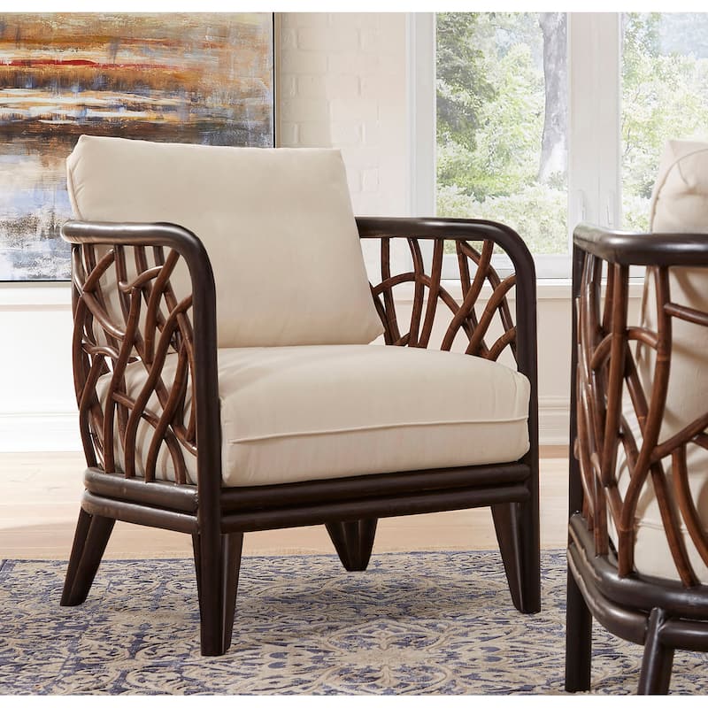 Panama Jack Trinidad 27"L x 32"W x 28"H Lounge Chair with Cushions - 27"L x 32"W x 28"H