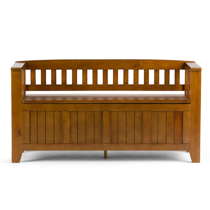 WYNDENHALL Normandy Solid Wood 48-inch Entryway Storage Bench