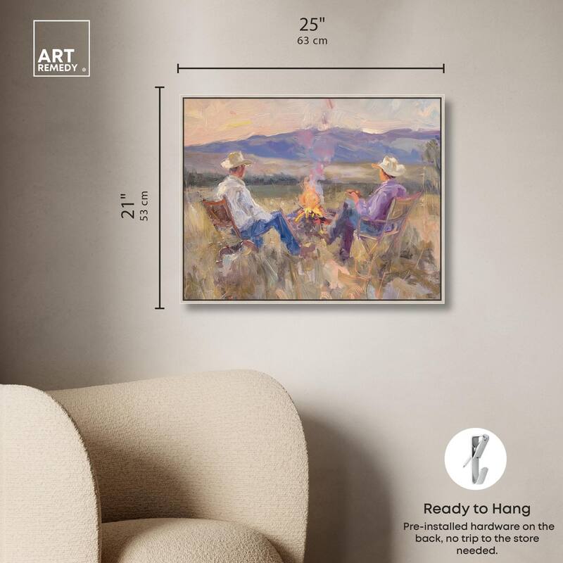 High Plains Camp Canvas by Art Remedy