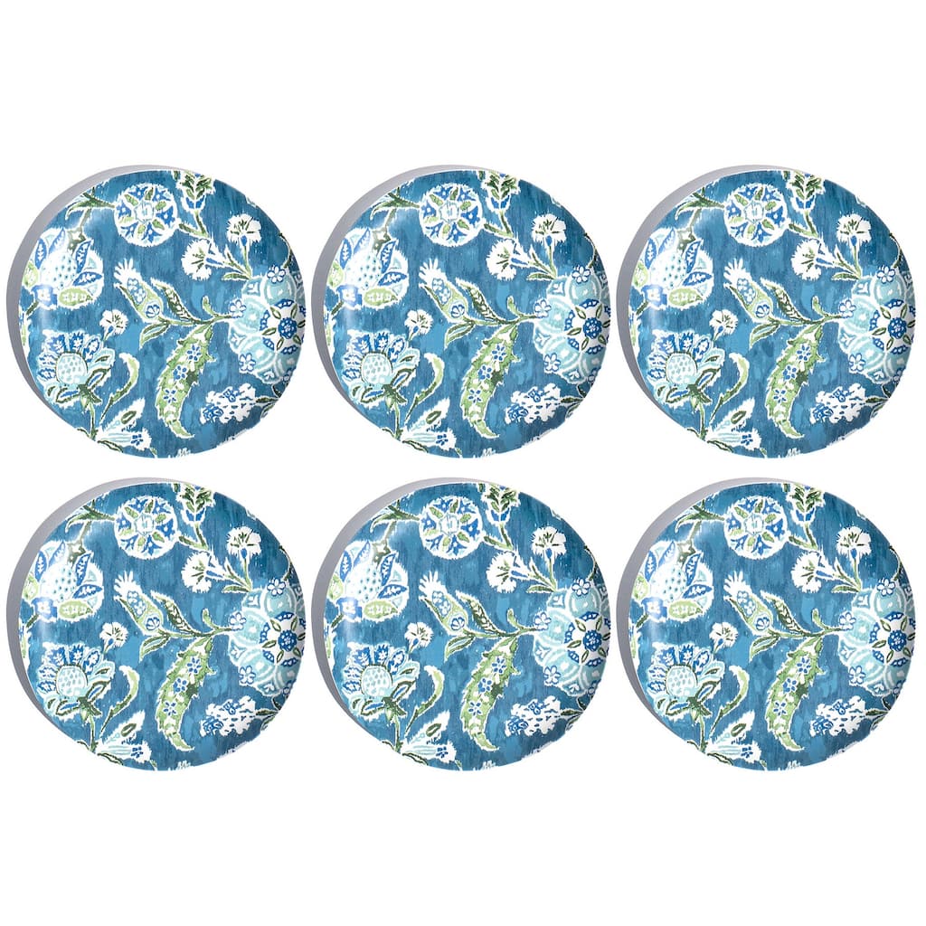 Abode Homewares by TarHong Hana Ikat Salad Plate 8.5", Set of 6