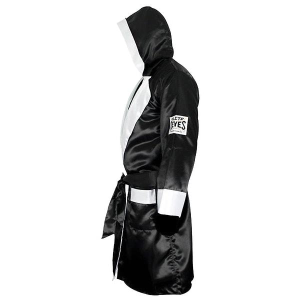 Black//White Cleto Reyes Corner Staff Satin Boxing Robe