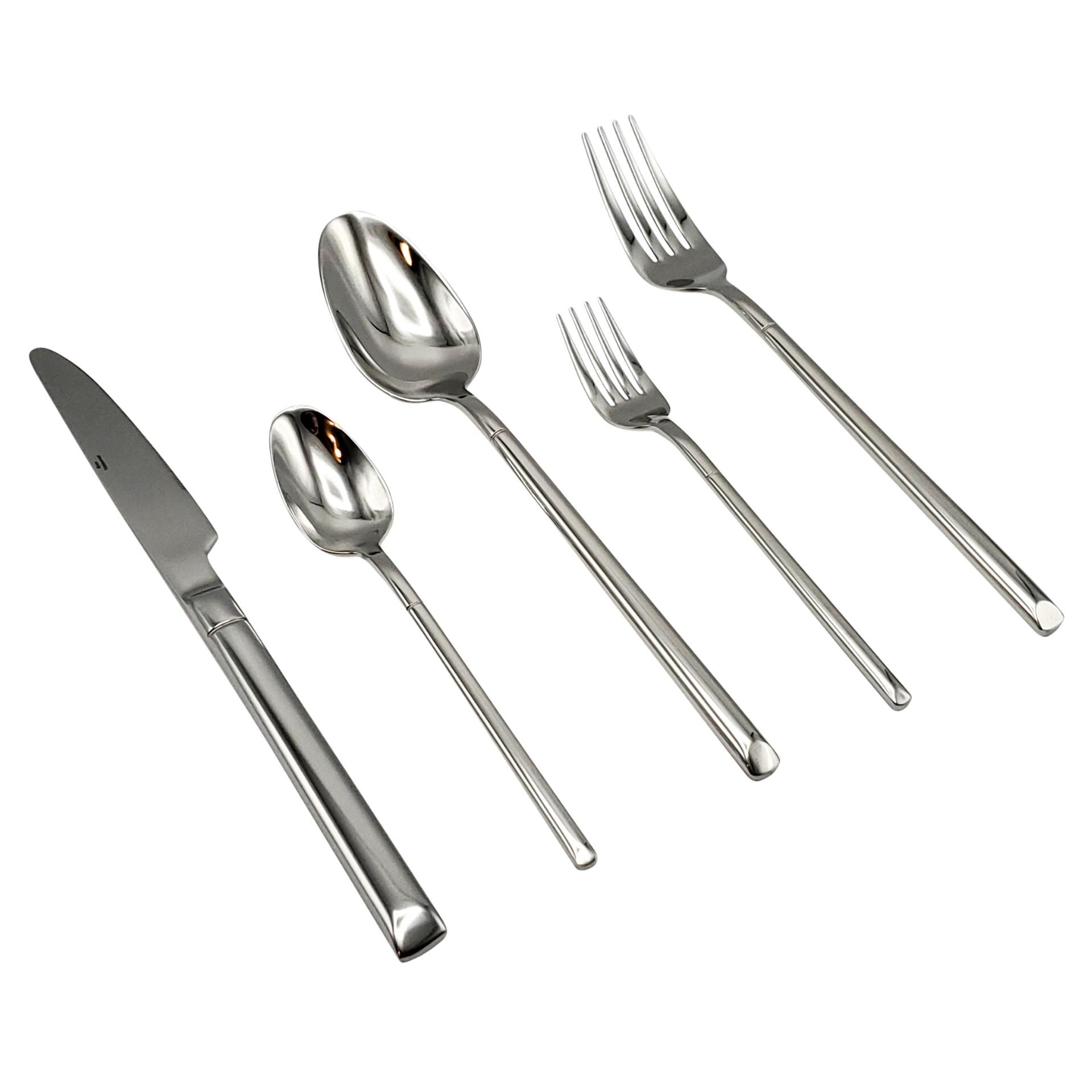 Elyon Fine 20 Piece Reflective Silver Flatware Set Stainless Steel Service For 4 Bed Bath Beyond 41128162