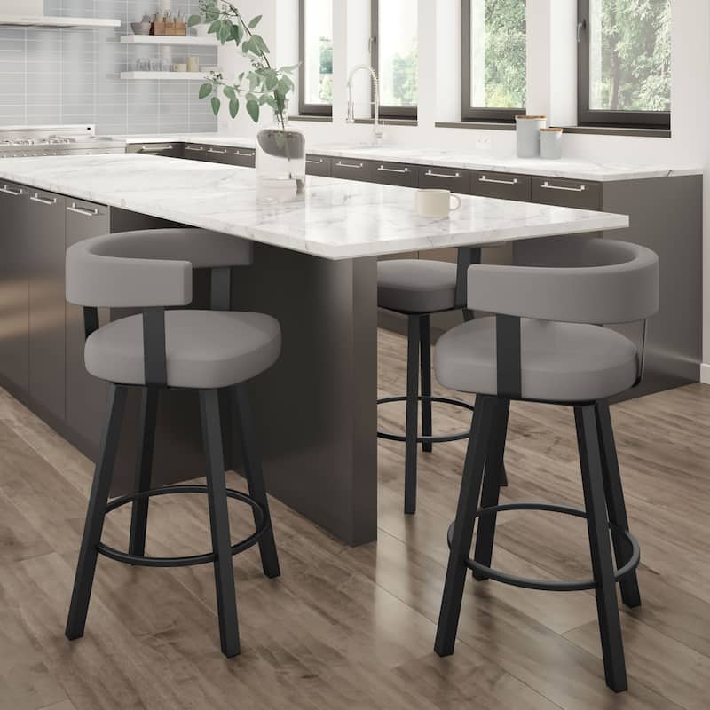 Amisco Parker Swivel Counter and Bar Stool