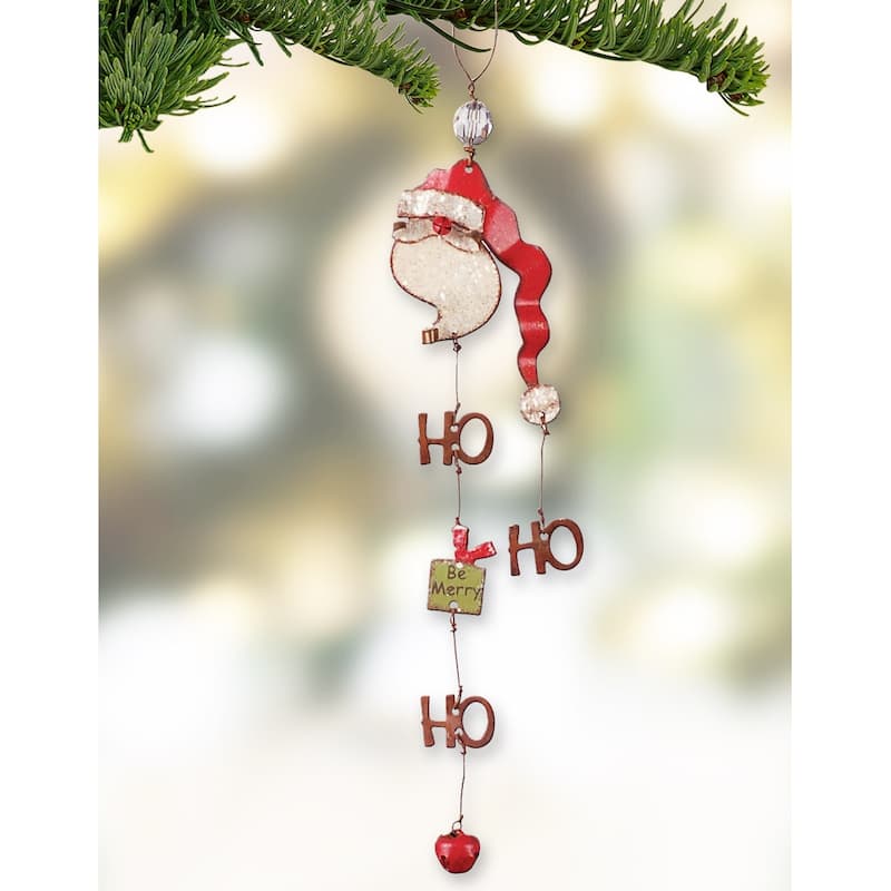 Christmas Santa Ornament, Set of 2