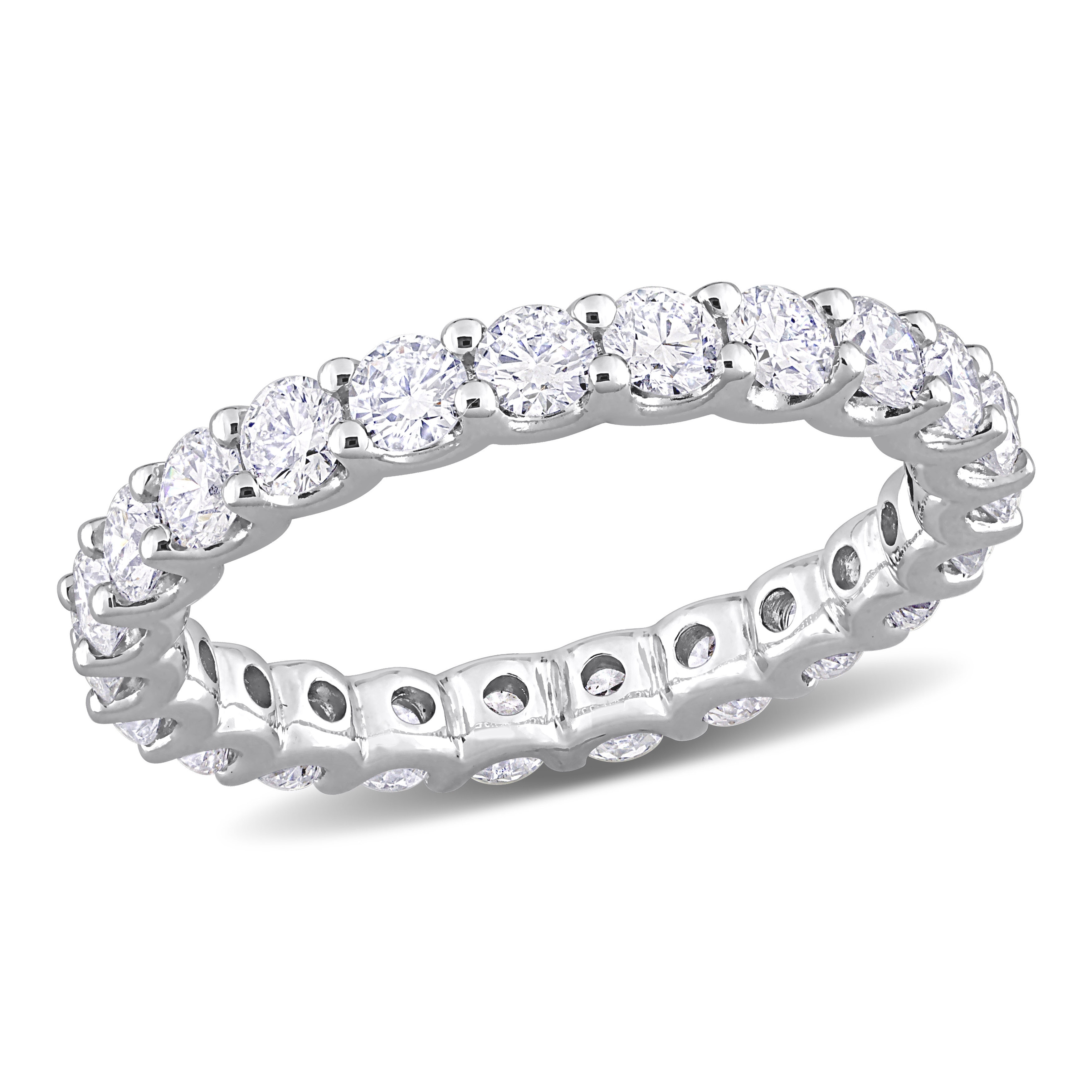 Miadora 2 1/3ct TDW Lab-Grown Diamond Eternity Band in 14k White Gold