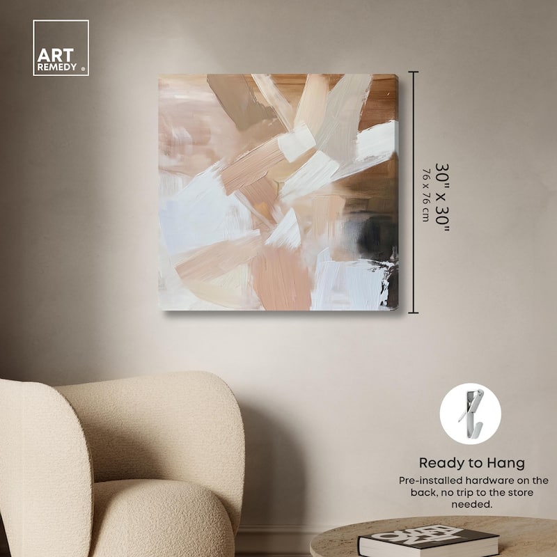 Taupe and Ash II Canvas by Art Remedy, Gallery Wrapped