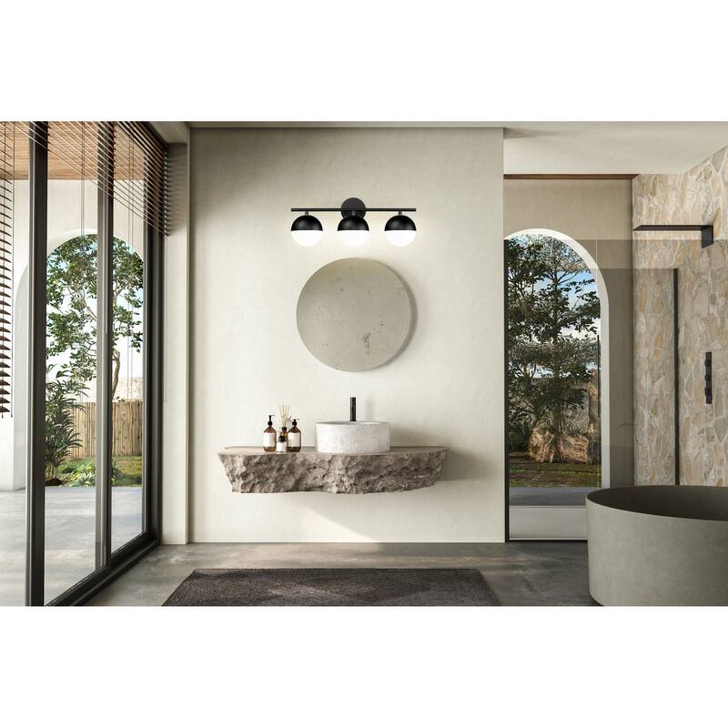 Z-Lite 7517-3V Realm Sphere 3 Light 24" Wide Vanity Light