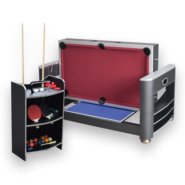 slide 2 of 11, Hathaway Triple Threat 6-ft 3-in-1 Multi Game Table