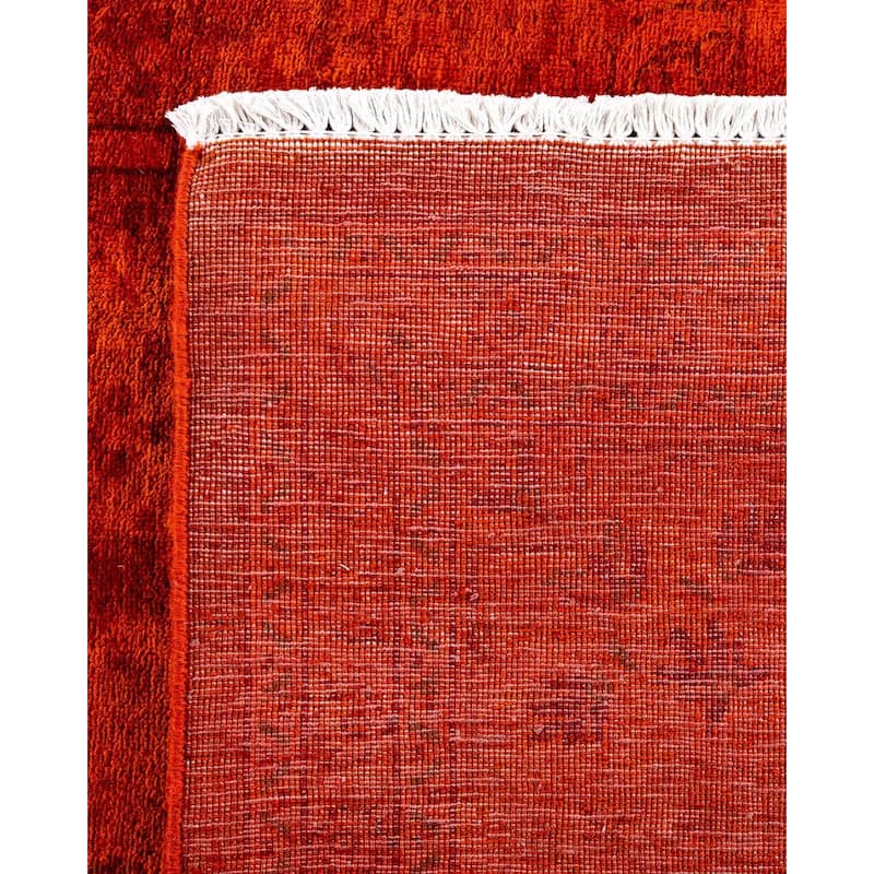 Contemporary Overdyed Wool Hand Knotted Area Rug - 8' 3" x 9' 10"