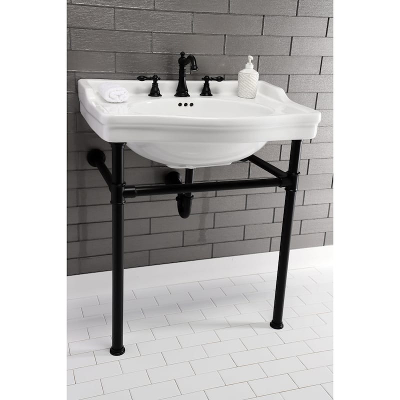 Kingston Brass Victorian 30" Wide Ceramic Console Sink