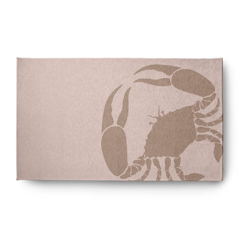 Crab Dip Nautical Chenille Rug - Mauve - 3' x 5'