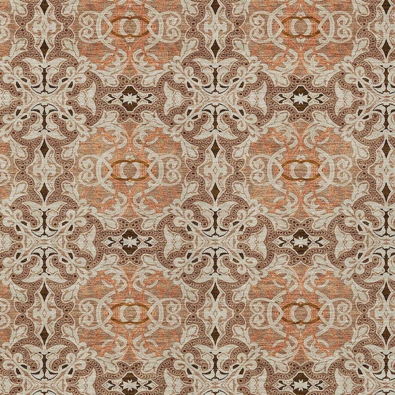 HomeRoots Medallion Transitional Rectangle Outdoor Rug