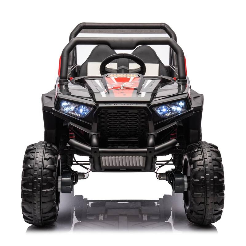 12V Kids Ride on Riding Car W/Parents Remote Control,2-Seat,4WD,4X30W Powerful Motor,Leather Seat