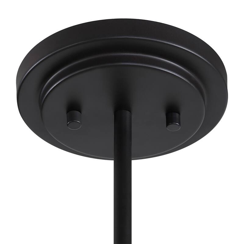 8-Light Rattan Circular Ceiling Chandelier - 36.5" - Bronze and White