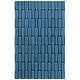 preview thumbnail 11 of 11, SAFAVIEH Handmade Genre Romanita Mid-Century Modern Wool Rug 5' x 8' - Blue/Ivory - Rectangle