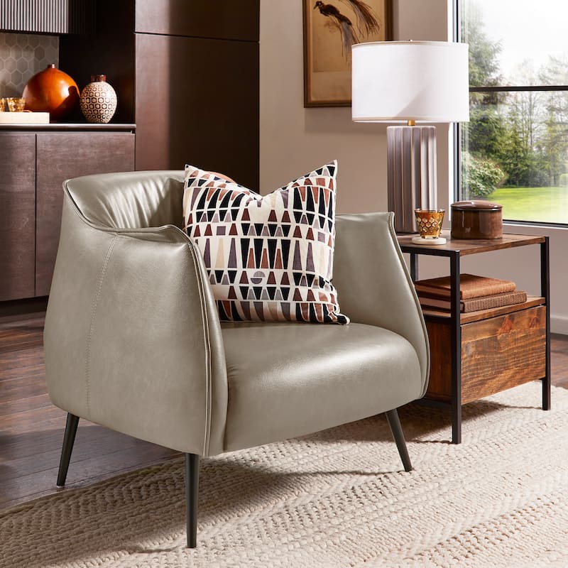 Brno Leather Gel Accent Chair by iNSPIRE Q Modern