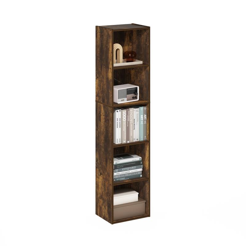 Furinno Pasir 5-Tier Open Shelf Bookcase