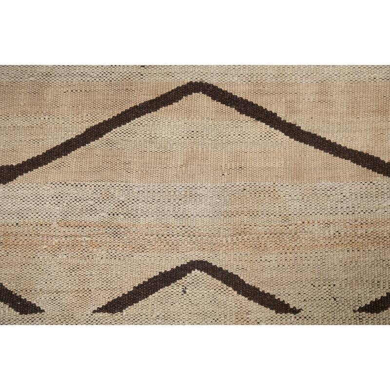 Kilim Natural Dye Geometric Tribal Oriental Area Rug Wool Flat-woven - 5'4" x 9'11"
