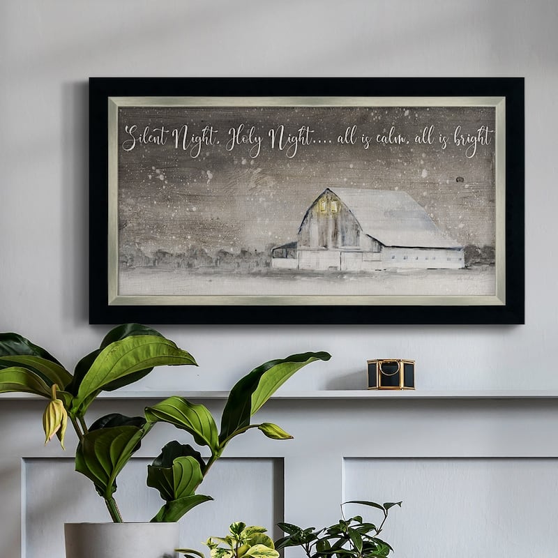 Silent Night Premium Framed Canvas- Ready to Hang