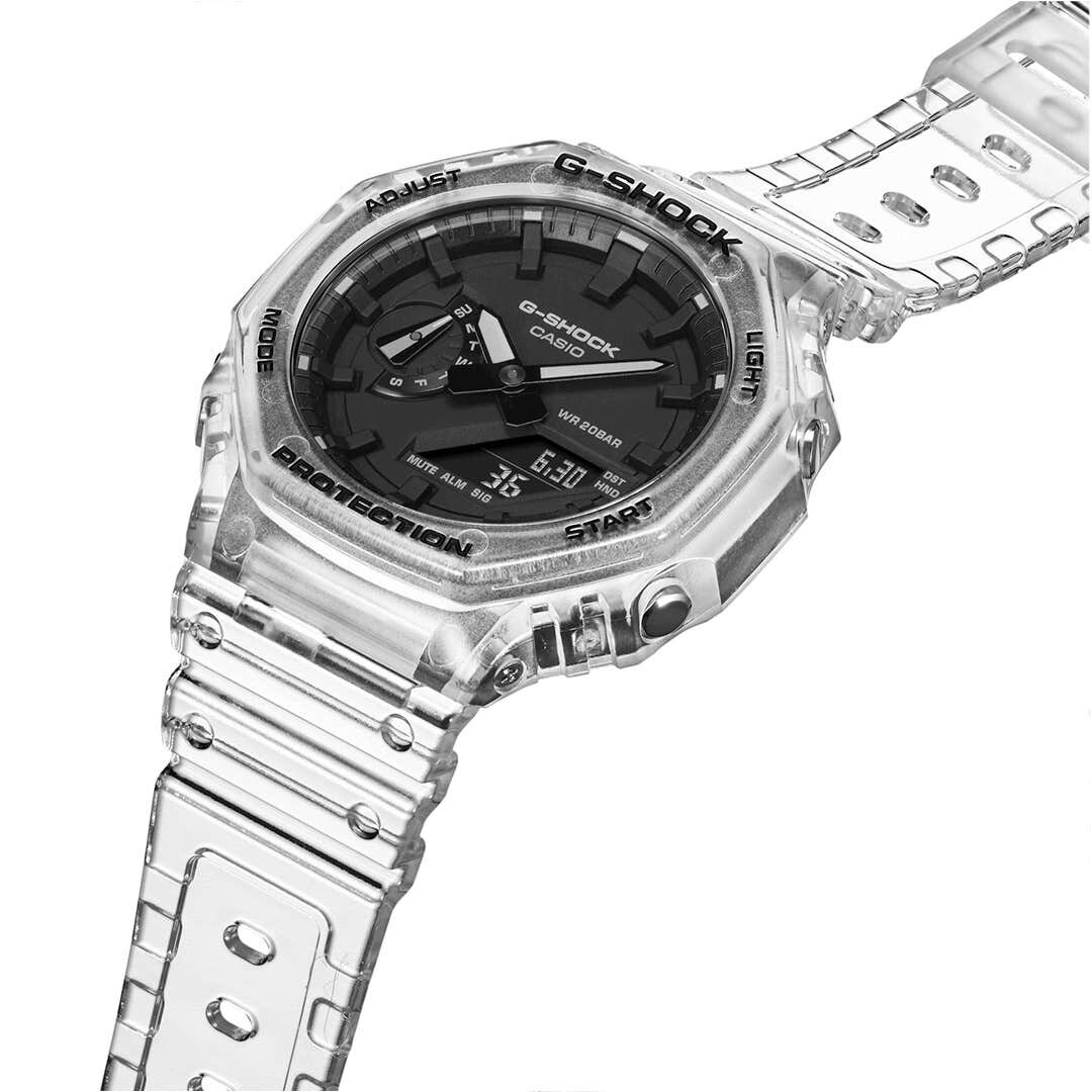 GA-2100SKE-7A Men's G-Shock Transparent Divers Analog/Digital