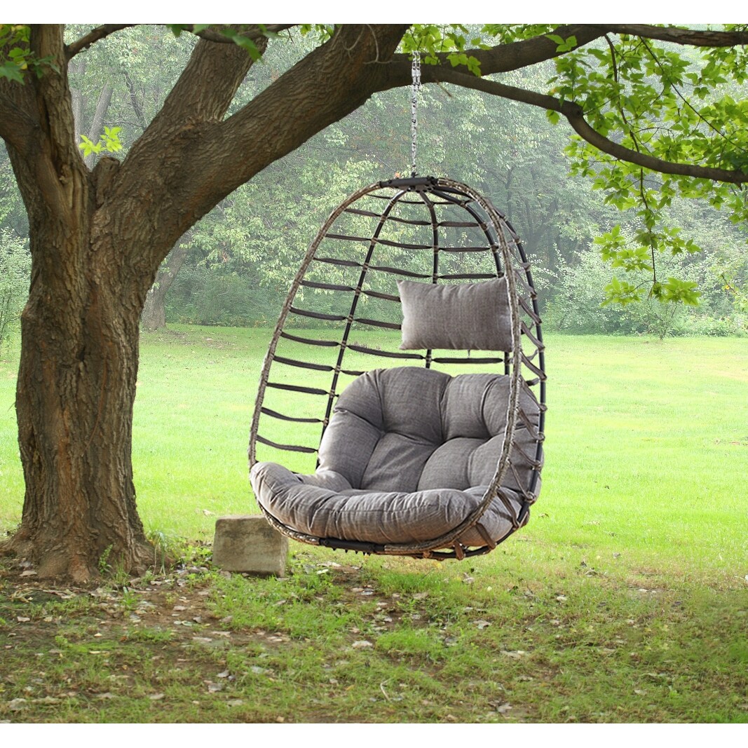 Garden hanging chair with stand top