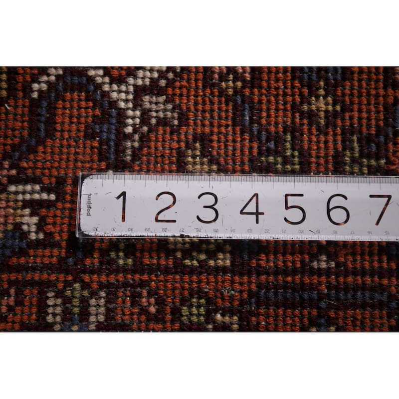 All-Over Orange Kazak Oriental Accent Rug Handmade Wool Carpet - 2'8"x 6'0"