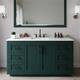 Option Green / Giotto Quartz Top / Matte Black Hardware