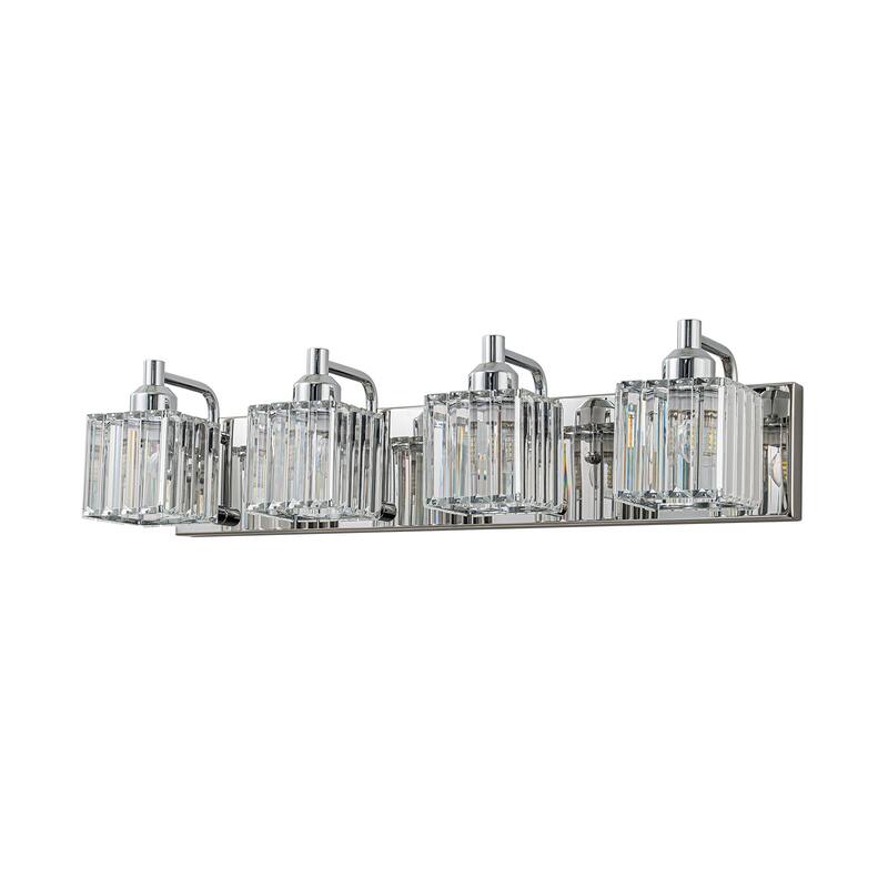 Modern 3/4/5-lights Crystal Bathroom Light Fixtures