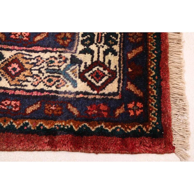 ECARPETGALLERY Hand-knotted Anadol Dark Navy Wool Rug - 4'2 x 6'7