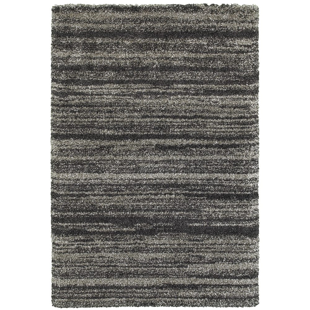 Style Haven Mendoza Shadow Stripes Shag Rug