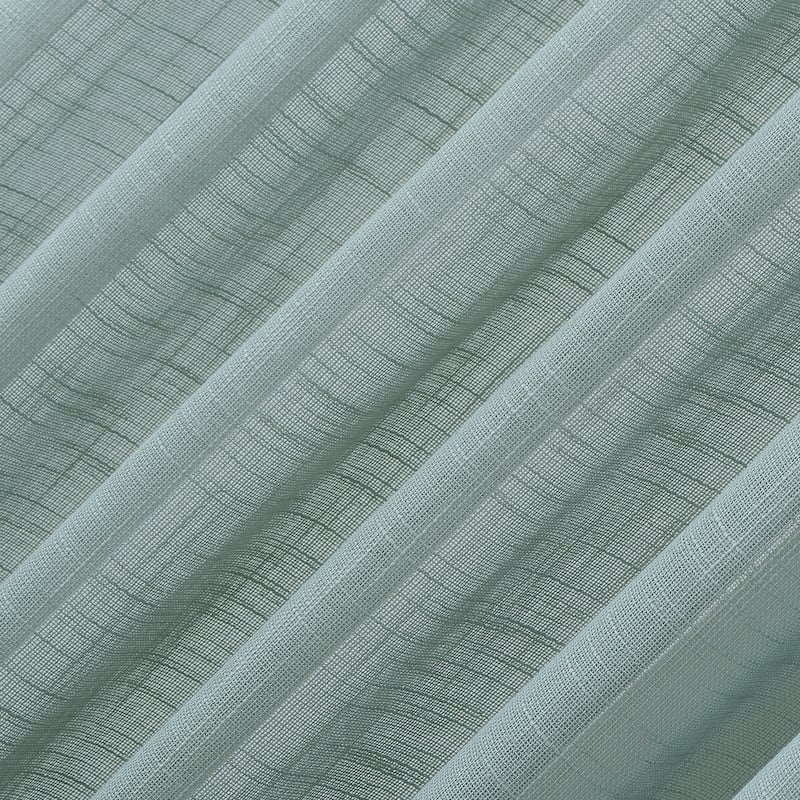 No. 918 Ceri Linen Texture Jute Tabs Semi-Sheer Tab Top Curtain Panel, Single Panel