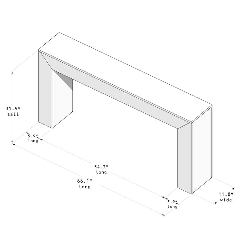 Plank and Beam Grande Console Table - 66"